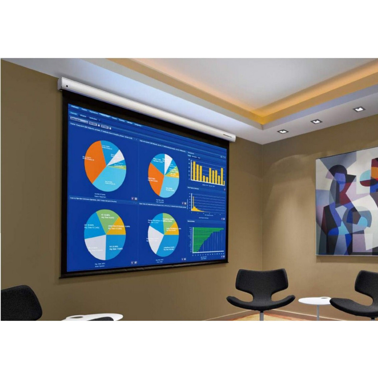 Grandview motorised projector screen