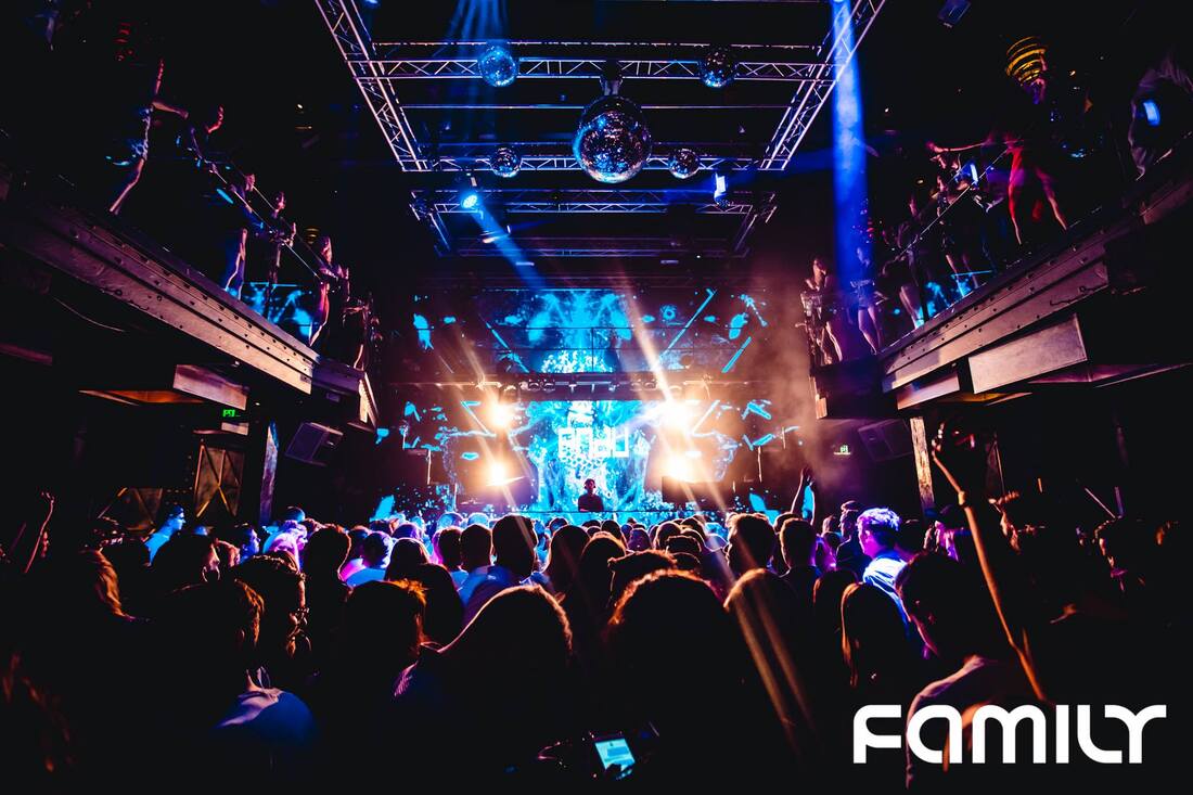 PNAU performing at Family nightclub with full production